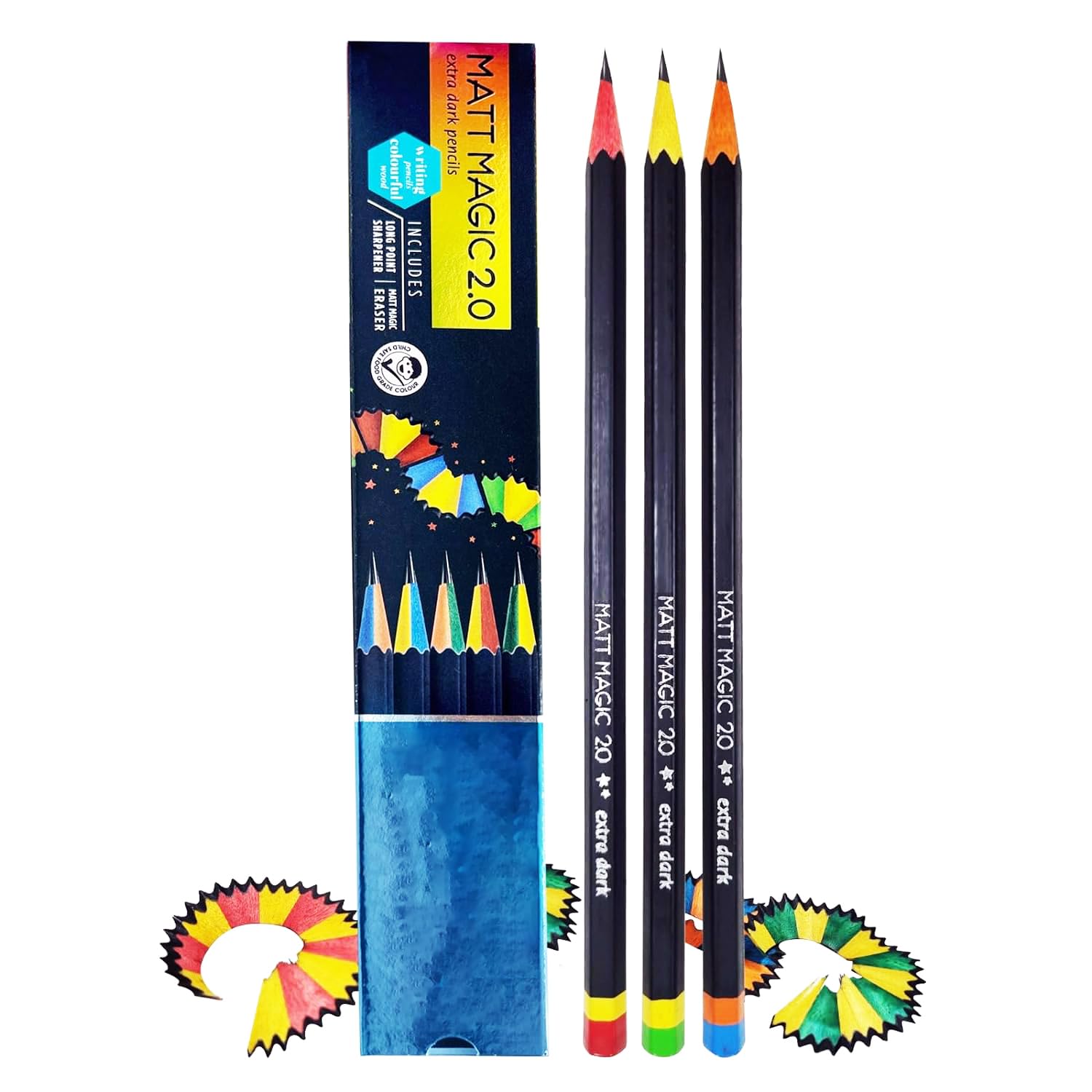 Apasara Matt Magic 2.0 Pencil, Writing Pencils With Dual Color